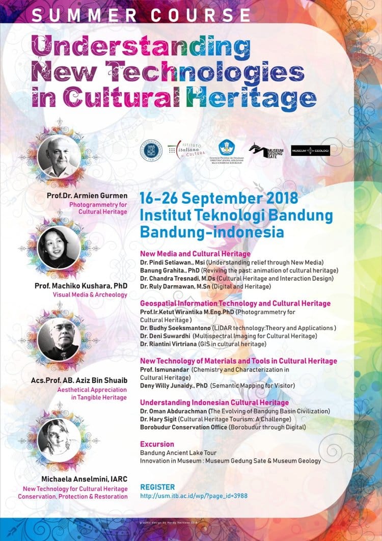 Summer Course in Cultural Heritage Conservation at ITB Bandung, 16th-26th September 2018