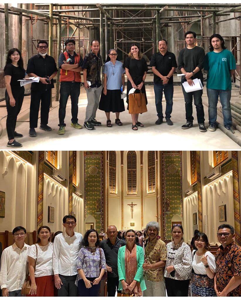 Consultant for the mural renovation project at Ursula Kapel Jakarta, project led by Pak Yori Antal Awal, 2022-2023